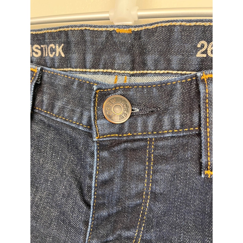 J.Crew Matchstick‎ Straight Leg Jeans Dark Indigo Wash Size 26R Stretch Denim - Picture 3 of 11